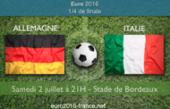 Meilleures cotes et pronostic du match Allemagne-Italie, quart de finale de l'Euro 2016 - le 02 juillet à 21h à Bordeaux