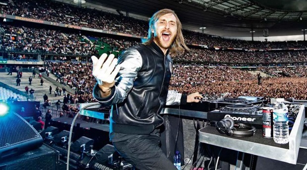 David Guetta au stade de France pour la cérémonie d'ouverture de l'Euro le 10 juin