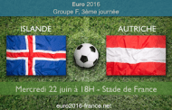 Pronostic du match Islande-Autriche pour la dernière journée du groupe F de l’Euro, le 22/06 au Stade de France