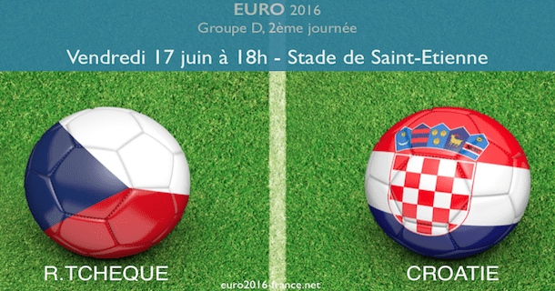 Prono Euro 2016 : République Tchèque - Croatie