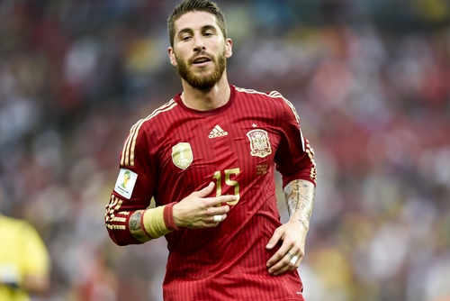 Le capitaine espagnol Sergio Ramos