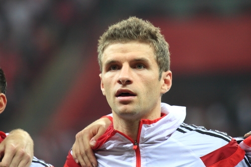 L'attaquant de pointe de l'Allemagne Thomas Müller