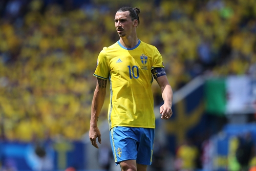 L'attaquant de l'équipe de Suède Zlatan Ibrahimovic